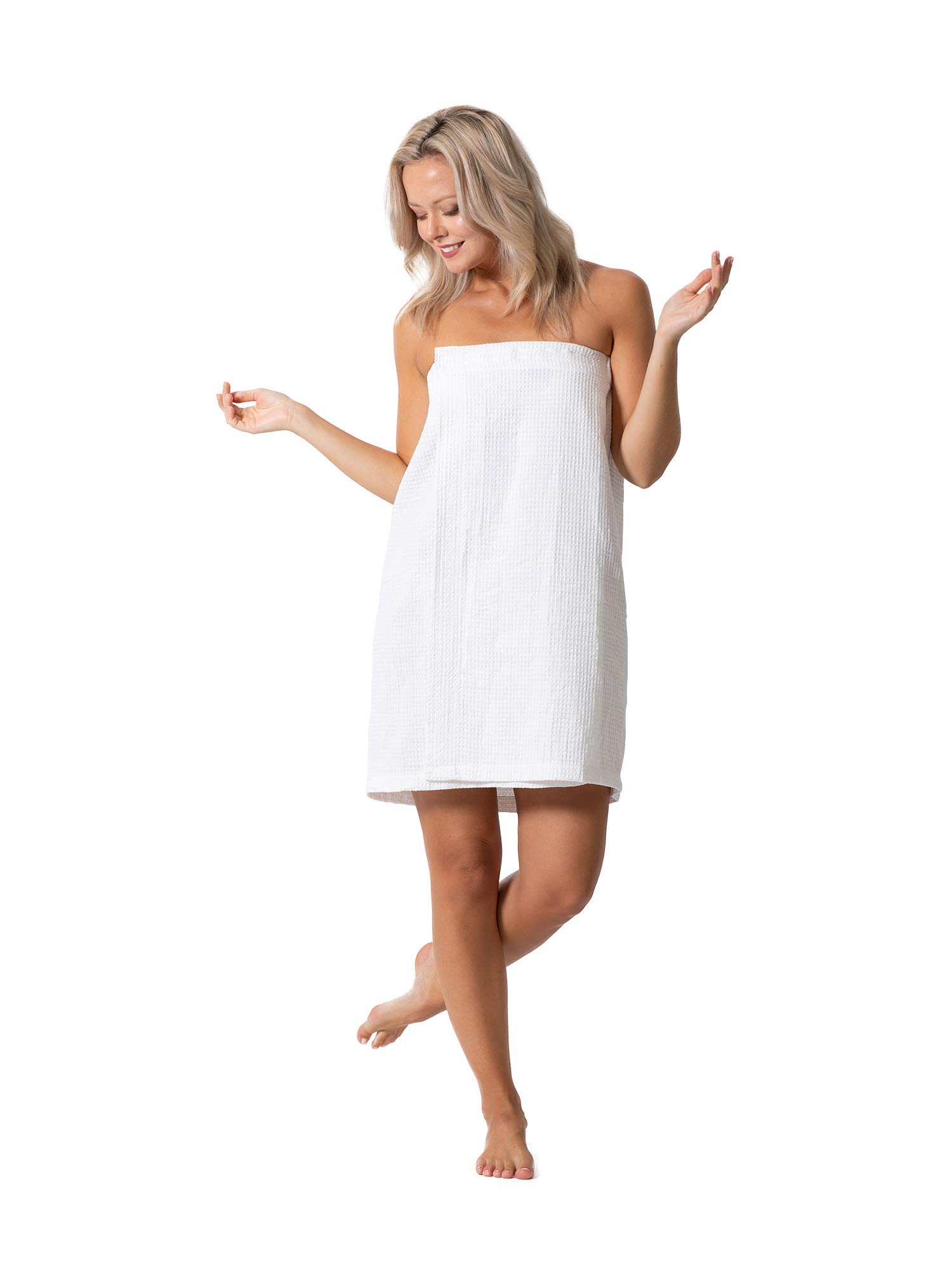 Women's Turkish Linen Spa Body Wrap with Adjustable Closure for Relaxation and Detox
| Women's Turkish Linen Waffle Wra