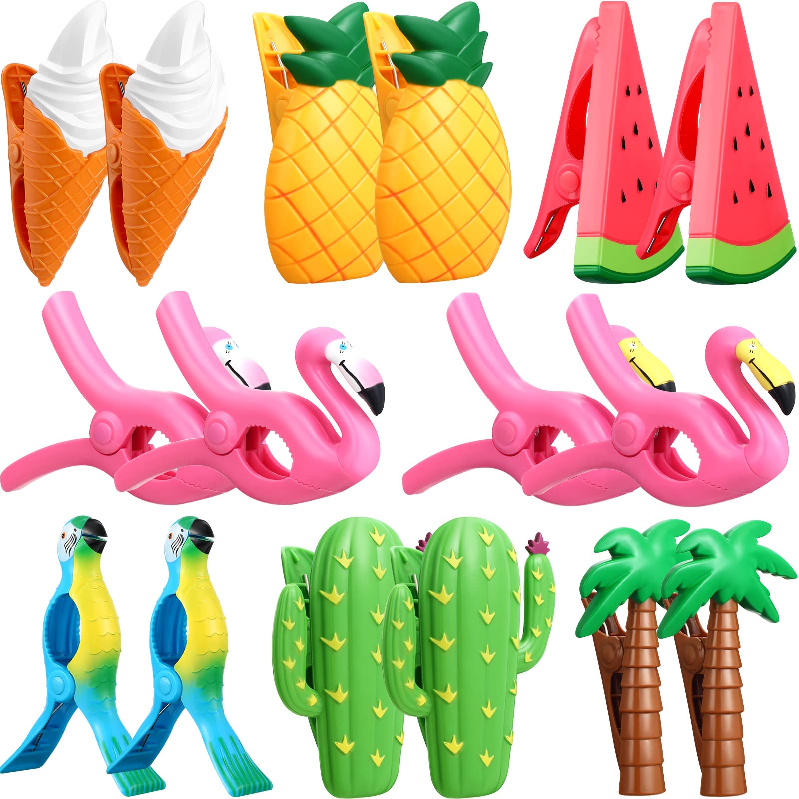 Rozer Portable Beach Towel Clips for Lounge and Cruise Jumbo Size Plastic Clothes Pins
Rozer Jumbo Size Plastic Clothes