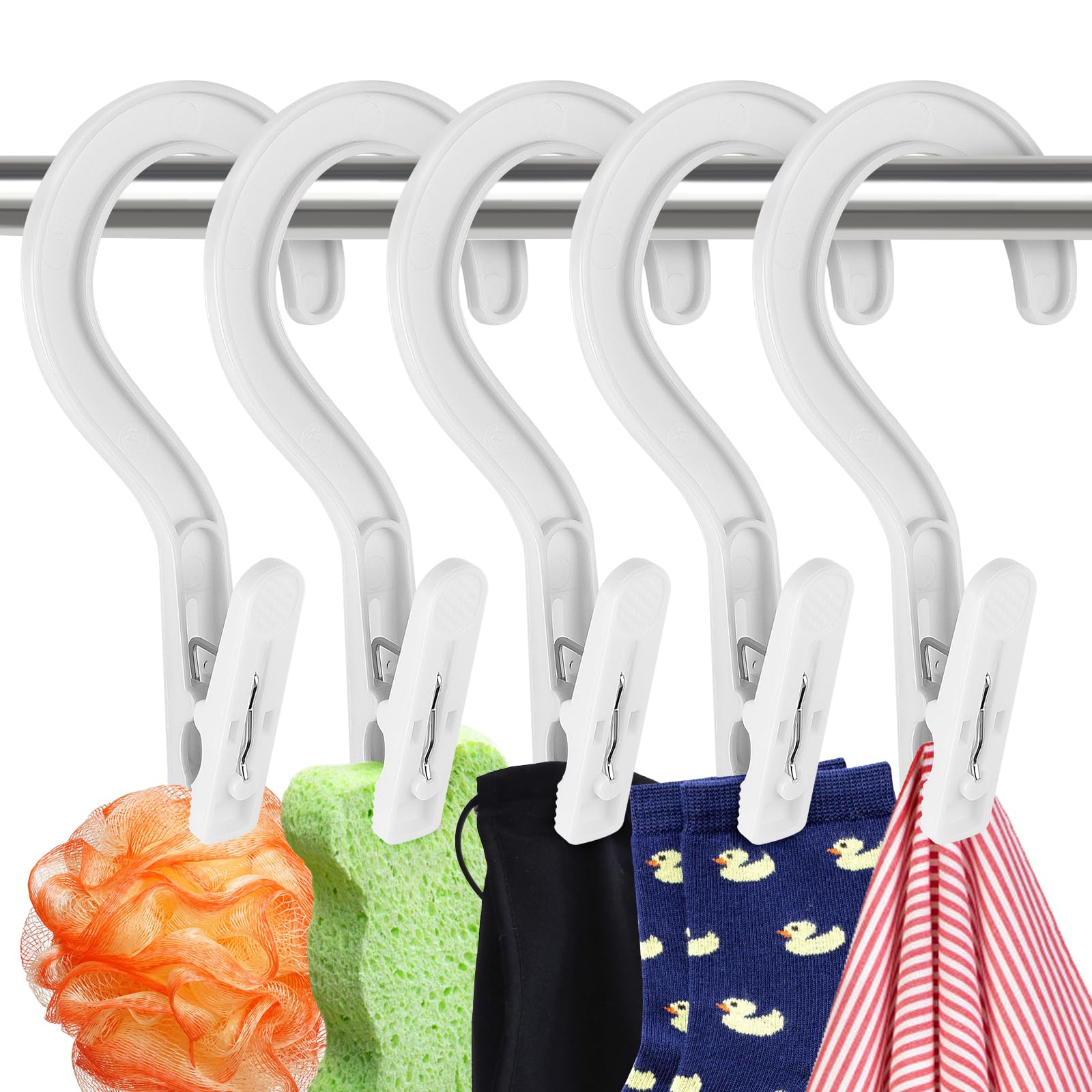 Super Strong Plastic Laundry Hooks with Clips for Bathroom Travel Portable
| Super Strong Hanger Clips Boot Hangers Tow